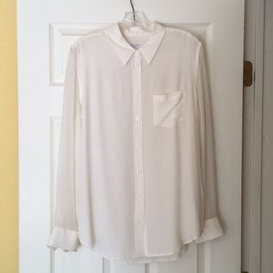 Equipment silk button down femme Large